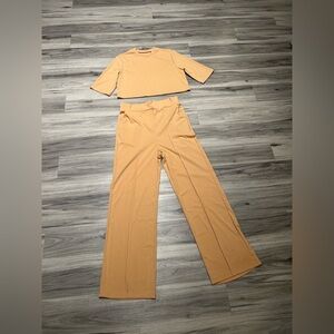 Women's Tan Two-Piece Set